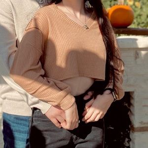 Shein Cropped Long Sleeve